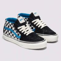 【VANS 官方旗艦】Liberaiders LX Sk8-Mid Reissue 83 男女款黑白色棋盤格滑板鞋