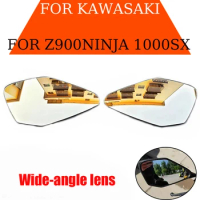 For KAWASAKI Z900 Z 900 NINJA 1000SX 1000 SX motorcycle Convex Mirror Mirror Glass Wide Angle Increase Rearview Mirror Lens
