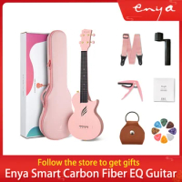Enya Nova-Ukulele Intelligent Acoustic Guitar, 4 Strings, Carbon Fiber, Beginner Instrument, 23", U, 23"