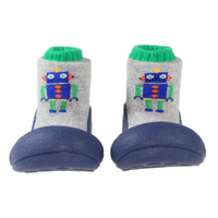 【任2件990】韓國 Attipas 快樂腳襪型學步鞋-工程機器人