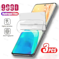 3PCS Hydrogel Film for VIVO V27 5G V29 Lite V25e Y16 Y02 Y22S Y35 Y36 5G Y77 Y78 Screen Protective Film for VIVO X90S X90 Pro+