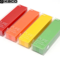 KACO Soft Stationery Box Colorful Silicone Pencil case Multi function with Color Pen Pens for Children Student Office