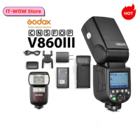 Godox V860III TTL HSS 2.4G Speedlite V860III-C V860III-N V860III-S Camera Flash for Canon Sony Nikon Fuji Olympus Pentax Camera