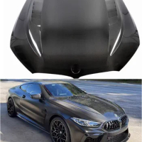 For BMW G14 G15 G16 8 Series F91 F92 F93 M8 2018-2023 FSC Real Dry Carbon Fiber Front Bumper Bonnet Engine Hood Vent Cover
