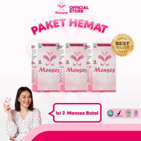 Menses Herbal Tradisional Paket hemat 3 botol Melancarkan Haid & Meredakan Nyeri Siklus tamu bulana