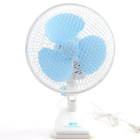 180mm 20w Strong Wind PORTABLE ADJUSTABLE TABLE CLIP FAN & 3 FAN BLADES