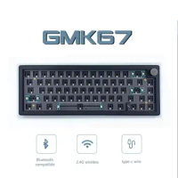 Hot Swappable Mechanical Keyboard Gasket Bluetooth 2.4G RGB Backlit Gasket Structure Keyboard 3 Mode Customized Keyboard
