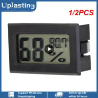 1/2PCS Miniature Digital LCD Display Indoor Convenient Temperature Sensor Hygrometer Thermometer Hygrometer