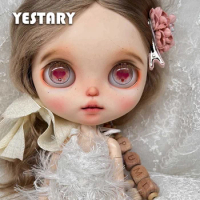 YESTARY Blythe Doll Eyes Chips For BJD Doll Accessories Handmade Carve Colour Drip Glue Eye Piece For Blythe Dolls Girl Boy Gift