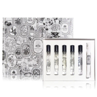 【Diptyque】經典淡香水禮盒 7.5mlX5(杜桑+玫瑰之水+影中之水+感官之水+希臘無花果-國際航空版)