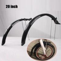 20" inches Front &amp; Rear Fenders set Mudguard Lightweight Folding Bike Mud Guard Sets For BMX Cycling