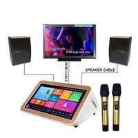 Karaoke Machine Portable All In One System 15.6 Inch Touch Screen Smart Song-Selection KTV speaker and wireless microphone