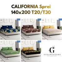 GS Sprei California 140 Motif 140X200 by mylove 140x200x20 cm 140x200x30Tinggi 20 30 T20 T30