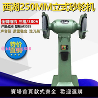 特價臨海西湖250MM立式砂輪機電動臺式拋光機磨刀機磨鐵磨刀砂輪