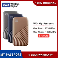 Western Digital WD My Passport SSD 1TB NVMe External Portable Solid State Drive 500GB Type-C USB3.2 encrypted mobile hard drive