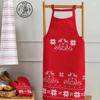【SOLO 歐洲家居】LCW Home 75x57CM 紅色聖誕圍裙
