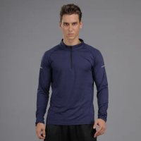 Men Compression Running t Shirt Quick Dry Fitness Tight Long Sleeve Sport Tshirt Training Exrcise Shirts Gym Sportswear Pullover