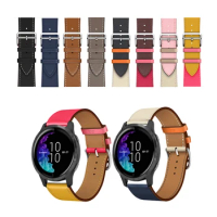 Replacement Smartwatch Straps Leather Watchbands Bracelet For Garmin venu 2 45mm Vivoactive 3 4 255 245 645