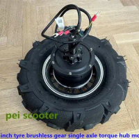 16'' Tyre Single Axle Gear Hub Motor,High Torque,Low Speed for Scooter wheelbarrow robot wheelchair phub-wbf