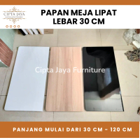 Papan Kayu TANPA SIKU LIPAT/ BRACKET Meja Ambalan Lebar 30 40 cm Furnitur Kamar Estetik Lipat Tempel