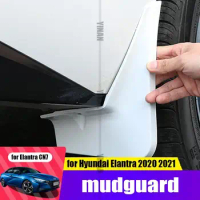for Hyundai Elantra Avante CN7 2021 PP soft plastic 4PCS mudguard anti-dirty paint multi-color modified auto parts