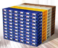 組合式零件盒抽屜式塑料元件櫃分類格工具物料配件收納盒