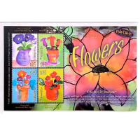 Prangko Gambia Flowers Bunga Mint Set Komplit