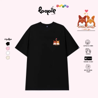 COD Áo Thun Unisex In Couple Cún Mini By Loopie – LP23 Form Oversize Dành Cho Nam N