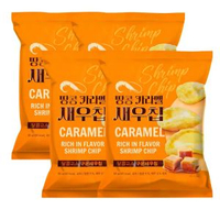 其他品牌 - 韓國進口淶可蝦片巧克力焦糖花生味休閒追劇膨化解饞兒童零食脆片