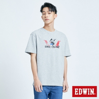 EDWIN X 無敵鐵金剛 MZ駕駛員 短袖T恤-男款 淺灰色 #滿2件享折扣