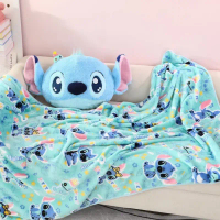 ส่งจากไทย ตุ๊กตา หมอนผ้าห่ม Aloha Stitch ตุ๊กตาผ้าห่ม สติช ผ้าคลุมพกพา พร็อบแต่งห้อง ของขวัญ คําแนะน