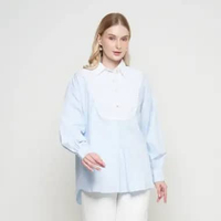 Kamilaa by Itang Yunasz Blouse Stacey Light Blue L