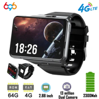 4G LTE Smart Watch Phone 2.88 Inch 480*640 Screen Detachable Watch Phone RAM 4GB ROM 64GB 13MP Camera 2300mah Battery Smartwatch