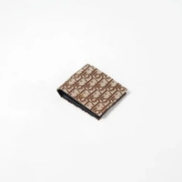 Dompet CHRISTIAN DIOR OBLIQUE BROWN BIFOLD WALLET 100% ORIGINAL 11X9CM
