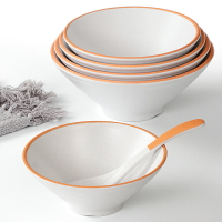 密胺拉面碗商用仿瓷塑料麻辣燙大碗螺螄粉米線湯粉湯面碗日式湯碗