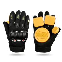 1pair Pro Skateboard Gloves Longboard Glove Downhill Brake Protect Downhill Slide Drift Dancing Gloves