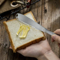 Butter Knife 304 Stainless Steel Finish Spreader Cheese Butter Cutter for Cutting Cheese Kitchen Gadgets Cutlery Dessert Tool