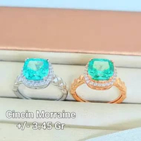 Cincin Morraine Collection By Amero Emas Putih Rosegold 750 kadar 17k sz10-3,45gr-Pth