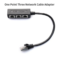 RJ45 Splitter LAN rangkaian Ethernet RJ45 penghantaran Kabel