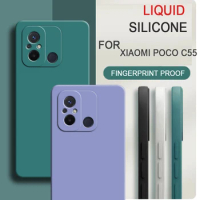 For Xiaomi Poco C55 Lovely Soft Silicone Liquid Case Shockproof Cover for Poco X3 GT/Poco X3 NFC/Poco M4 Pro/Poco M5S/Poco F4 GT