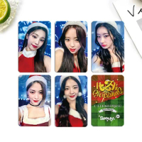 ITZY Christmas Selfie Photocards 5pcs/Set Yeji Yuna Doubl Sides Printing Special LOMO Cards Korean Style Postcards Fans Gift