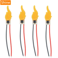 LED COB Flashlight Candles DC3V LED Filament With Flickering Flame Welding With Strip Line Decoration Light Bulb Accessories