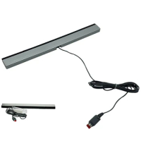 Remote Infrared Ray IR Inductor Bar Wired Motion Sensor Receiver with Extension Cord USB Plug Game Move Remote Bar for Wii/Wii U