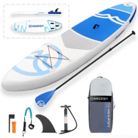 Inflatable Stand Up Paddle Board Non-Slip SUP Board Surfing Board with Air Pump Carry Bag Standing Boat Wakeboard Longboard 2023