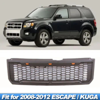 For Ford Escape/Kuga 2008-2012 grill with LED lights decoration modification front bumper grille accessories