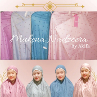 Akifa || Nadzeera Prayer Set +Free Pouch bag, Mukena Akifa Cantik dan Menawan