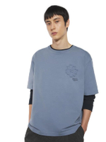 เสื้อยืดผู้ชาย Crafted Daisy Oversize สี Zinc Grey