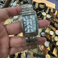 Jam Tangan 25 Hours Model 4800 Stainless Steel Tampilan Roman Numerals Elegan dan Tahan Lama