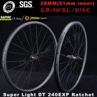 Super Light 700c Carbon Wheels Disc Brake DT 240 Sapim CX Ray /Pillar 1420 Gravel Cyclocross 28mm UCI Appd Road Bicycle Wheelset