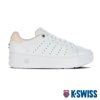 【K-SWISS】時尚運動鞋 Classic PF Platform-女-白/淡粉橘(小白鞋 98536-951)